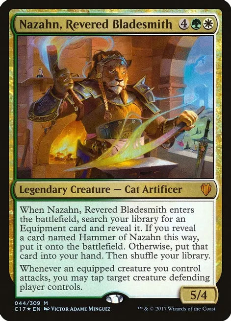 Nazahn, Revered Bladesmith - Commander 2017 (C17) Foil