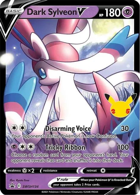 Dark Sylveon V - SWSH134 - SWSH: Sword & Shield Promo Cards (SWSD)