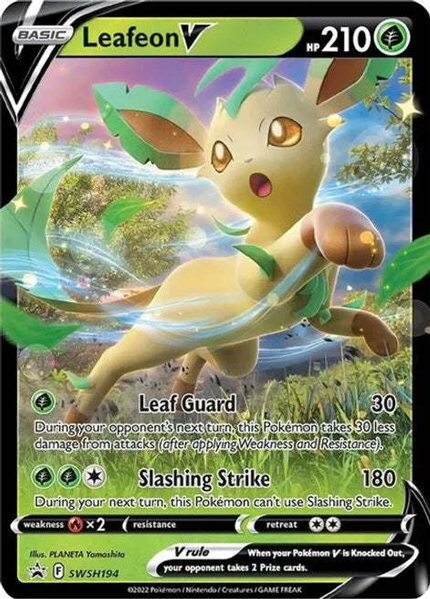 Leafeon V - SWSH194 - SWSH: Sword & Shield Promo Cards (SWSD)