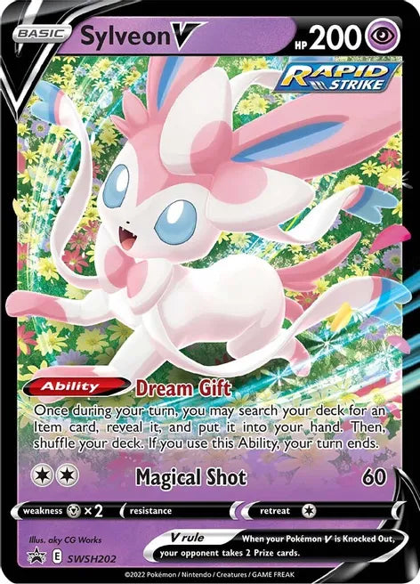 Sylveon V - SWSH202 - SWSH: Sword & Shield Promo Cards (SWSD)