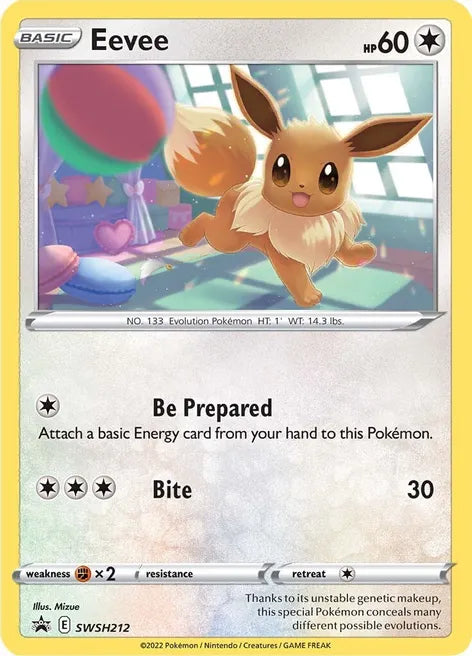 Eevee - SWSH212 - SWSH: Sword & Shield Promo Cards (SWSD)