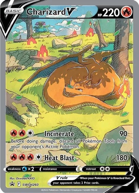 Charizard V - SWSH260 - SWSH: Sword & Shield Promo Cards (SWSD)