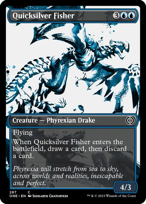 Quicksilver Fisher (Showcase) - Phyrexia: All Will Be One (ONE)