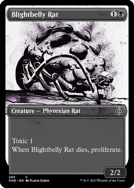 Blightbelly Rat (Showcase) - Phyrexia: All Will Be One (ONE)