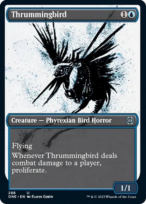 Thrummingbird (Showcase) - Phyrexia: All Will Be One (ONE)