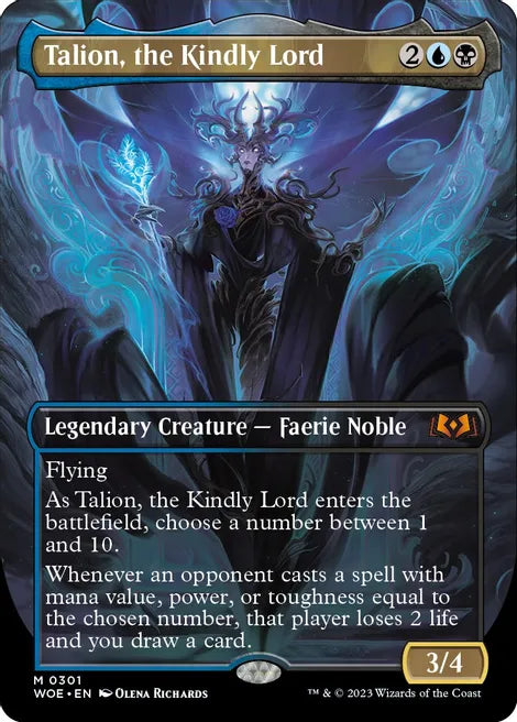 Talion, the Kindly Lord (Borderless) - Wilds of Eldraine (WOE) - Foil