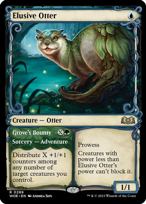 Elusive Otter (Showcase) - Wilds of Eldraine (WOE)