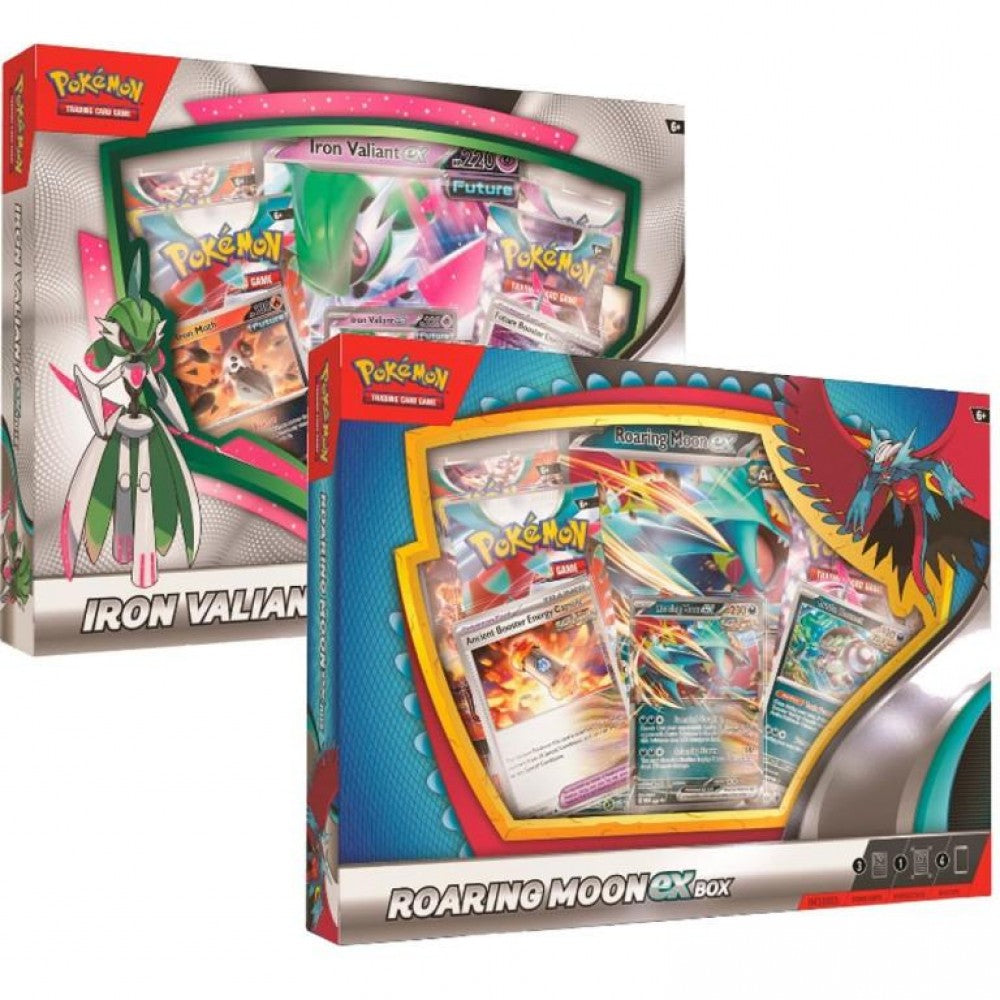 Pokemon Roaring Moon ex / Iron Valiant ex Box